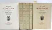 uvres. Publi&eacute;es avec des introductions et des notices par Henri Massis. . PASCAL (Blaise).