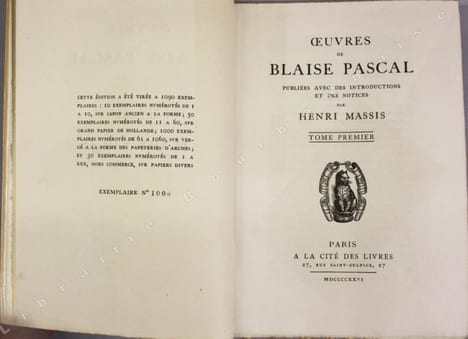 La vie héroïque de Blaise Pascal. . [PASCAL (Blaise)] - GIRAUD (Victor).