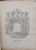 Recueil de 92 blasons dessin&eacute;s &agrave; la plume, dont 9 colori&eacute;s. . [ARMORIAL MANUSCRIT].