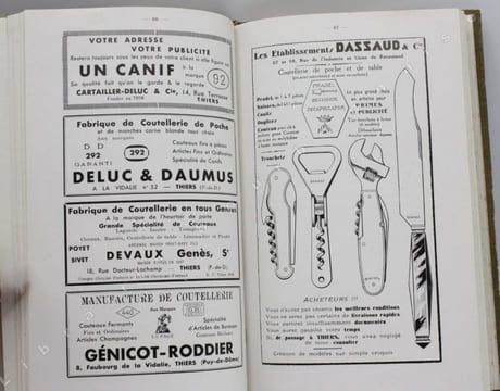 Thiers industriel & commercial. Thiers pittoresque & touristique. Répertoire de la coutellerie thiernoise, la capitale de la coutellerie. . [THIERS - ...