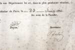 Certificat de capacit&eacute; d&eacute;livr&eacute; &agrave; Mlle CROIZIER J&eacute;ronyme Genevi&egrave;ve, demeurant &agrave; Saint-G&eacute;rand [Le-Puy]. Allier, le 23 juin 1836.. [CERTIFICAT DE ...