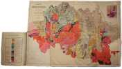 Atlas g&eacute;ologique du d&eacute;partement de l'Allier en vingt-six couleurs, pr&eacute;c&eacute;d&eacute; de l'histoire g&eacute;ologique de cette r&eacute;gion.. BERTHOUMIEU (Abb&eacute; V.).