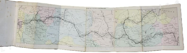 Guides-Itinéraires. De Paris à Strasbourg à Reims et à Forbach. Par M. Moleri. Avec une carte du chemin de fer. Ouvrage illustré de 80 vignettes dessinées d'après nature par Chapuy, Renard, Thérond et Coppin. 