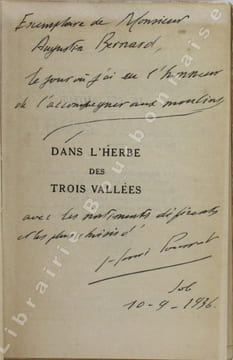Dans l'herbe des Trois Vallées. . POURRAT (H.).