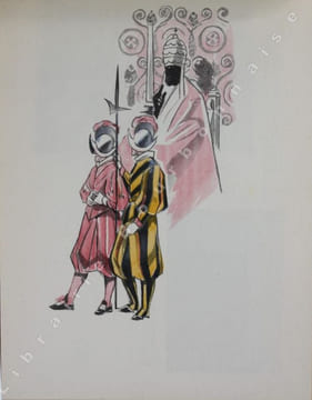 La Route de Rome. 4. Mai 1947. Aquarelles et croquis de Manon Iessel.. IESSEL (Manon).