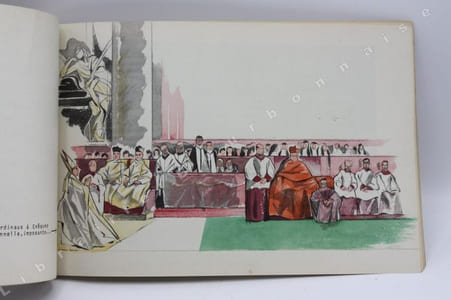 La Route de Rome. 4. Mai 1947. Aquarelles et croquis de Manon Iessel.