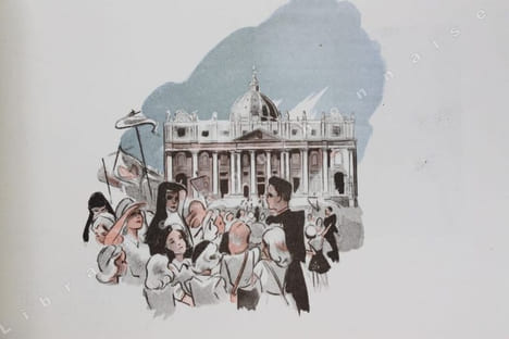 La Route de Rome. 4. Mai 1947. Aquarelles et croquis de Manon Iessel.. IESSEL (Manon).