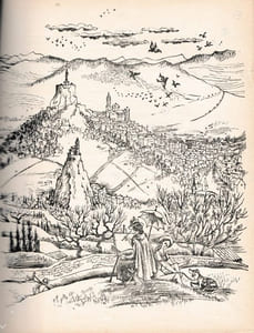 Le Puy, vieille cité noble. Illustrations de Philippe Kaeppelin.
