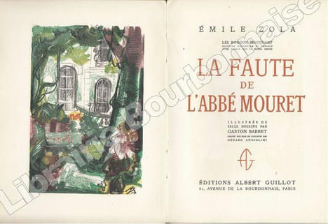 La faute de l'abbé Mouret. ZOLA (E.) - [BARRET (Gaston)].