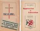 Oppression et Libération. Poèmes avec une gravure hors-texte. - Vingt-ans après. Poème. . DARGAUD (Marius).