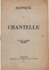 Notice sur Chantelle. . [CHANTELLE].
