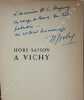 Hors-saison à Vichy, 15 septembre 1940-15 mars 1941.. SJÖBERG (Henri).