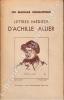 Un mariage romantique. Lettres inédites d'Achille Allier.. ALLIER (Achille) - LITAUDON (M.).