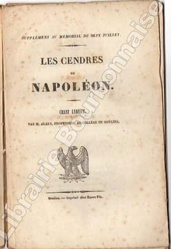 Les cendres de Napoléon. Chant lyrique. . ALARY (L.J.).