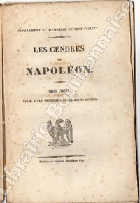 Les cendres de Napoléon. Chant lyrique.