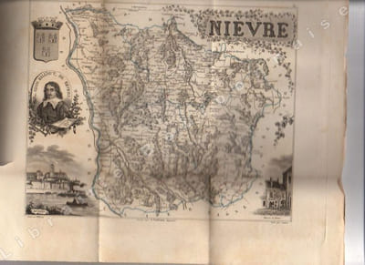 [NIEVRE]. Géographie départementale classique et administrative [...], suivie d'une dictionnaire descriptif [...] et accompagnée d'une carte spéciale. Département de la NIEVRE.