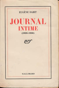 Journal intime. (1928-1936). 