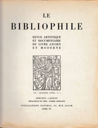 Le Bibliophile. Revue artistique et documentaire du livre ancien et moderne. Trosième année. 1933.