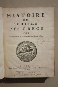 Histoire du schisme des Grecs.
