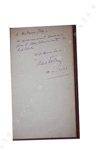 Discours de réception à l'Académie Française le 16 juin 1921.Relié à la suite : Réponse de M. Robert de Flers au discours de réception de M. Edouard Estaunier. Séance du 2 avril 1925.