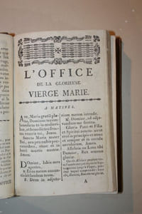 Heures des offices de choeur, à l'usage des Religieuses de Notre-Dame.