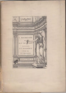A. de Vigny et Charles Baudelaire candidats à l'Académie Française.    