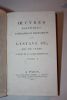 Oeuvres politiques, littéraires et dramatiques de Gustave III, Roi de Suède, suivies de sa correspondance. Tomes 1 et 2. . GUSTAVE III DE SUEDE.