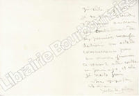 DEUX LETTRES AUTOGRAPHES.