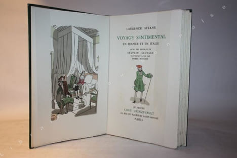 Voyage sentimental en France et en Italie. Avec des figures de Sylvain Sauvage gravées sur bois par Pierre Bouchet.. STERNE (Laurence).