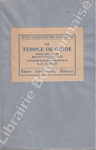 Le temple de Gnide, poème pastoral de Montesquieu. Avec des eaux fortes de A.-E. Marty.