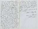 Lettre autographe signée, à son éditeur (Michel Lévy), datée d'Aurillac, 25 août 1852 ; in-8, 2 pages et demie, sur papier vergé bleu. . LAPRADE ...