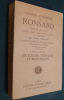 œuvres complètes de Ronsard, Tome 5 : Les élégies, éclogues et mascarades. . Ronsard