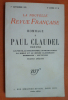 La nouvelle revue française : hommage à paul claudel 1868-1955. 
. 