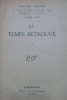 À la recherche du temps perdu, tome VIII : le temps retrouvé.. Marcel Proust