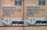 L'économie rurale et la vie des campagnes dans l'Occident médiéval.. Georges Duby : 

