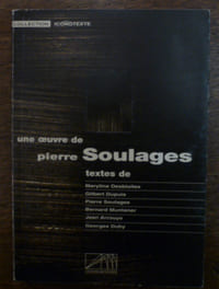 Une œuvre de Pierre Soulages.