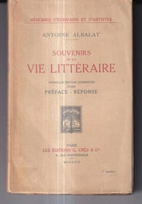 Souvenirs De La Vie Litteraire