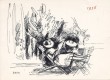 Jean Dries : carte de voeux pour 1956 et gravure originale. Dries, Jean