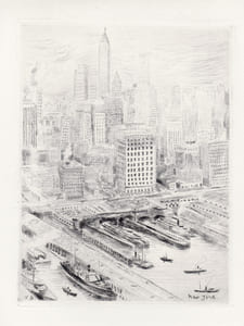 De Londres à Venise par New-York. 18 eaux-fortes originales de Valdo Barbey.