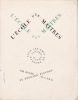 L'Ecole des maîtres, farce. Lithographies par Yves Alix. Allard, Roger ; Fleuret, Fernand - Alix, Yves (ill.)