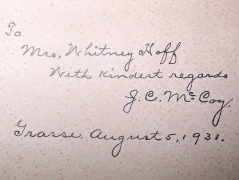Canadiana and French Americana in the Library of J. C. Mc Coy : a hand list of printed books. Mc Coy, James Comly