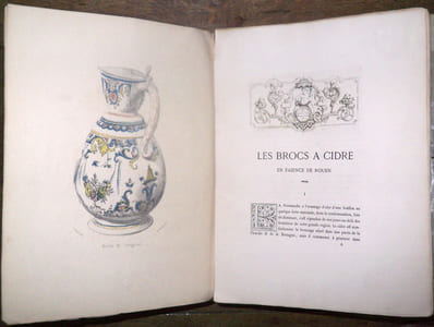 Les Brocs à cidre en faïence de Rouen ; étude de céramique normande