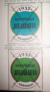 Peraturan-peraturan dan keputusan-keputusan dari kotapradja Jogjakarta. Himpunan lembaran dan tambahan lembaran kotapradja Jogjakarta. 1957