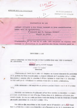 Proposition de loi portant définition des biens vacants et leur qualification comme tels, notamment en agriculture, déposée par M. Gaumont, Georges ...