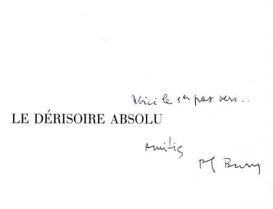 Le Dérisoire absolu