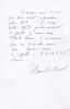 Lettre autographe signée à l'écrivain Christian Maurel . Baudrillard, Jean (1929-2007, philosophe)