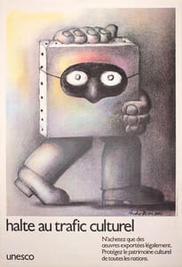 [Affiche :] Halte au trafic culturel