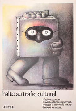 [Affiche :] Halte au trafic culturel. François, André