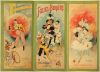 Carte programme des Folies-Bergère, 1897 [lithographie en couleurs]. [Programme illustré de café-concert / music-hall / cabaret art nouveau] - ...