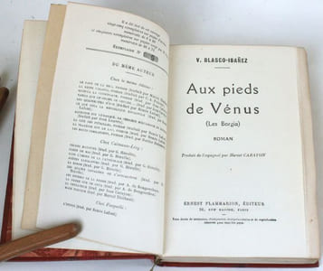 Aux pieds de Vénus (Les Borgia). Roman traduit de l'espagnol par Marcel Carayon.